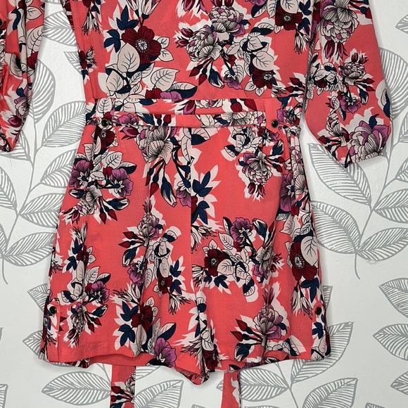 Yumi Kim Liz Romper Floral Print Pink Size Small - Picture 4 of 8